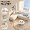 108'Oversized Boneless Modular L-Shape Cloud Sofa