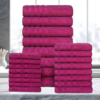 Dan River 24 Piece Zero Twist Egyptian Cotton Towel Set