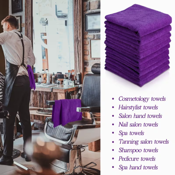 36 Packs Microfiber Bleach-Resistant Towels Suitable for Gym