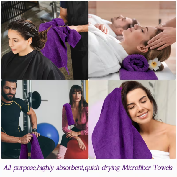 36 Packs Microfiber Bleach-Resistant Towels Suitable for Gym