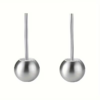 Stainless Steel Toilet Brush with a Round Ball Design