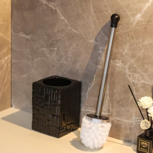 Nordic Household Bathroom Square Ceramic Toilet Brush